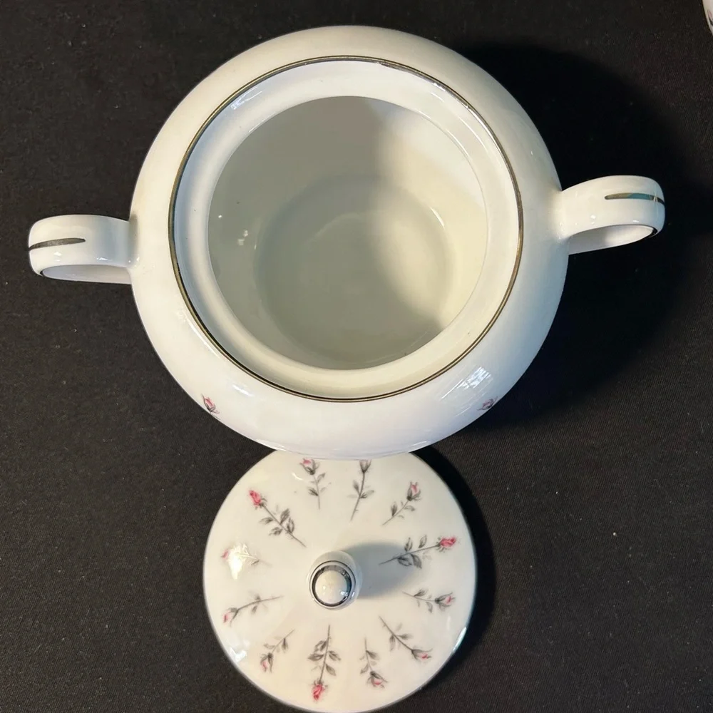 VTG Harmony House discontinued Rosebud sugar/creamer